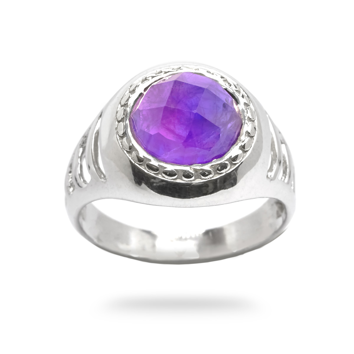 Bague amethyste argent Violette